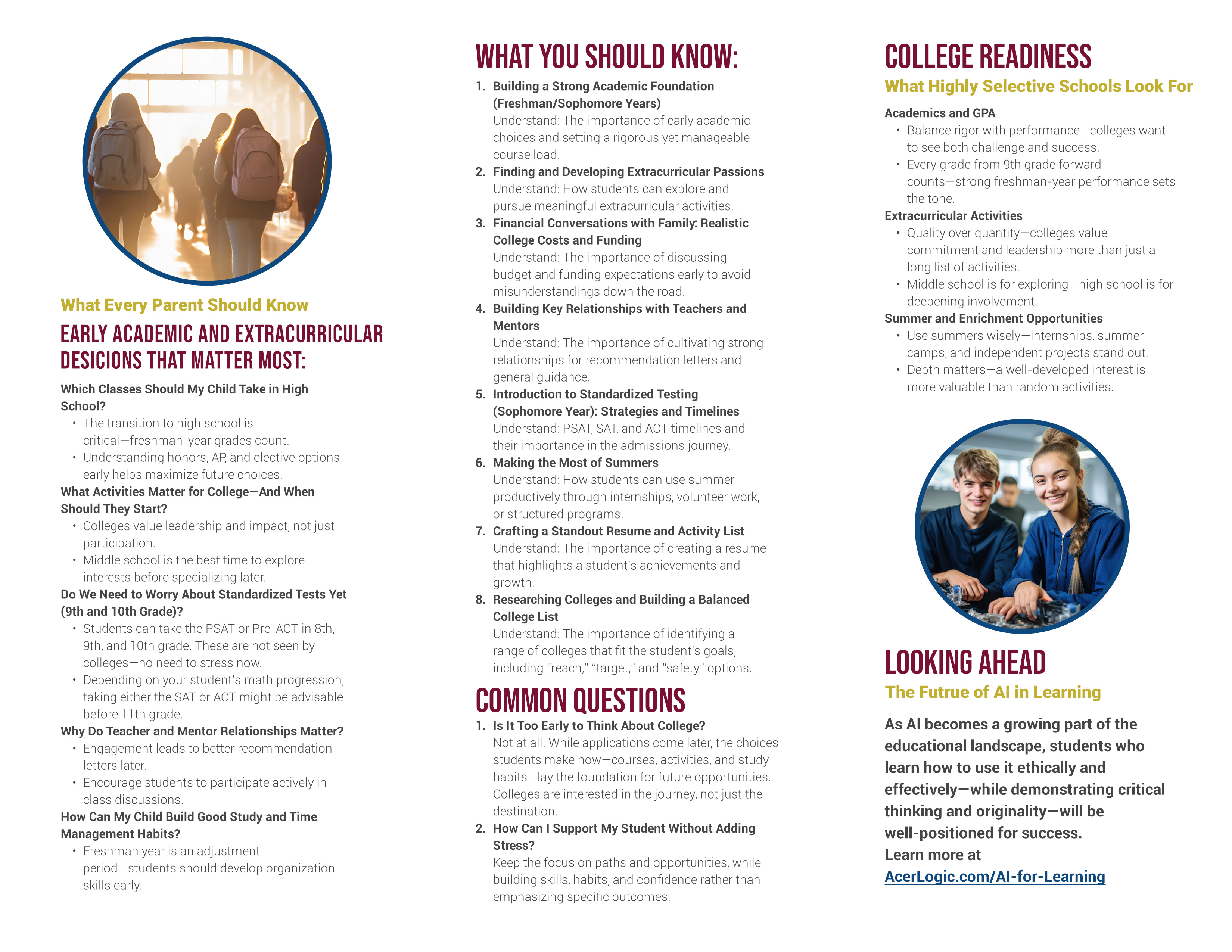 AcerLogic brochure inside