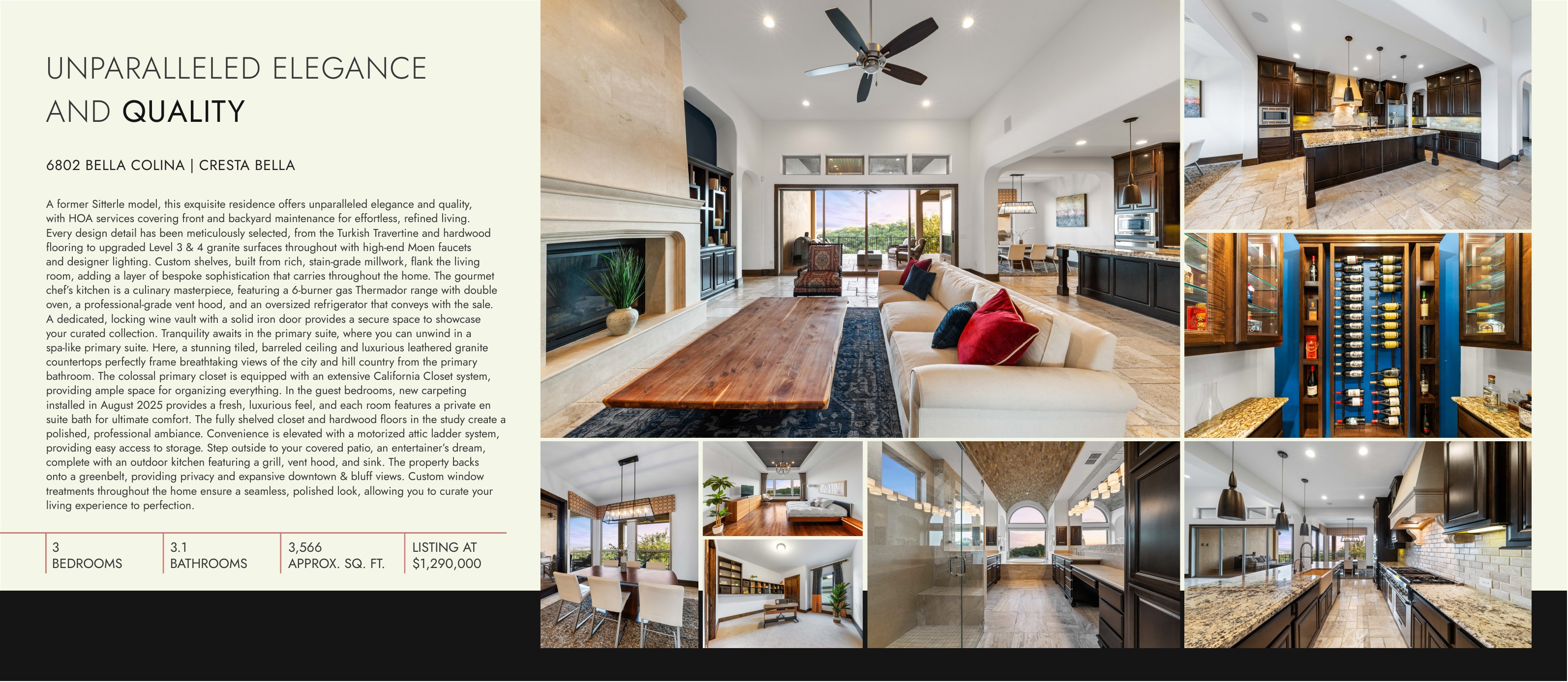Keller Williams Luxury brochure inside spread